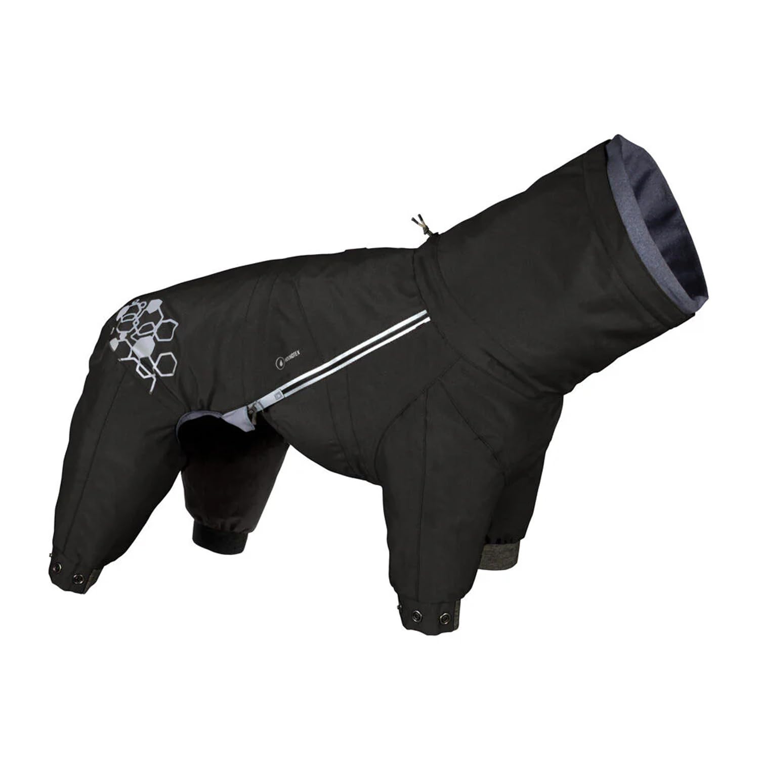 Hurtta Mudventure Overall ECO, imperméable-chien, protège des intempéries lors des promenades quotidiennes.