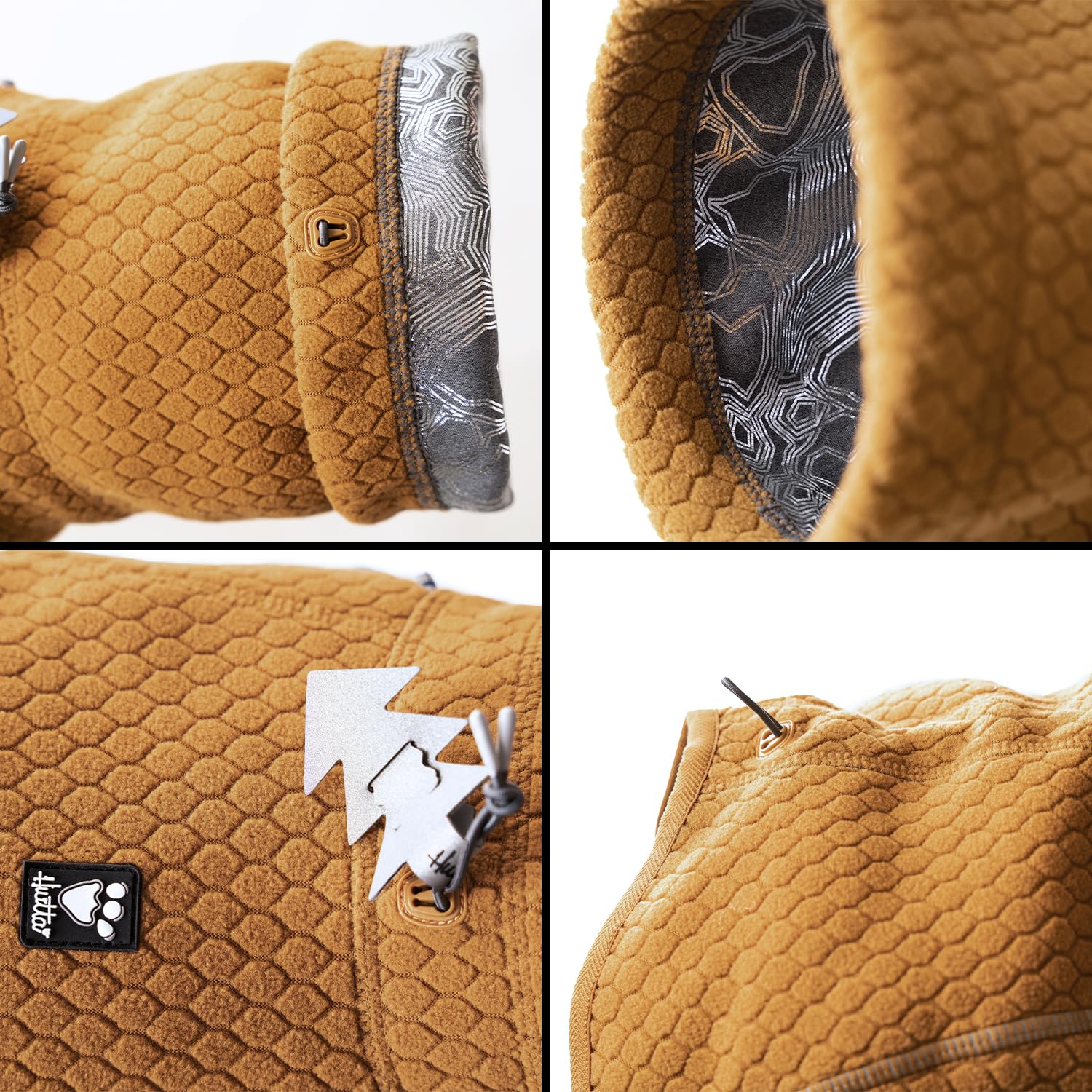 Hurtta Warming Midlayer ECO doublure foil réfléchissante pour chaleur renforcée lors des pauses.
