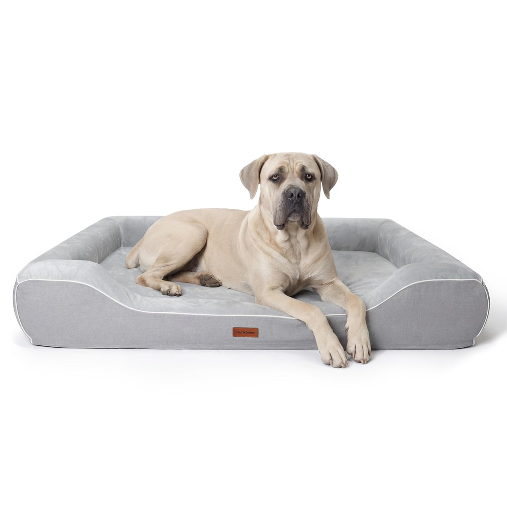 Hush Bone XXL: canapé pour chien avec gel frais et mousse nid-d-abeille, soutien orthopédique.