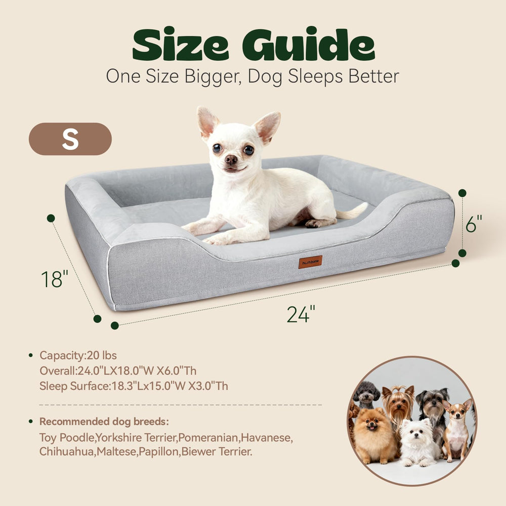 Hushbone 24x18x6 pouces, surface de sommeil 18,3 x 15 pouces.