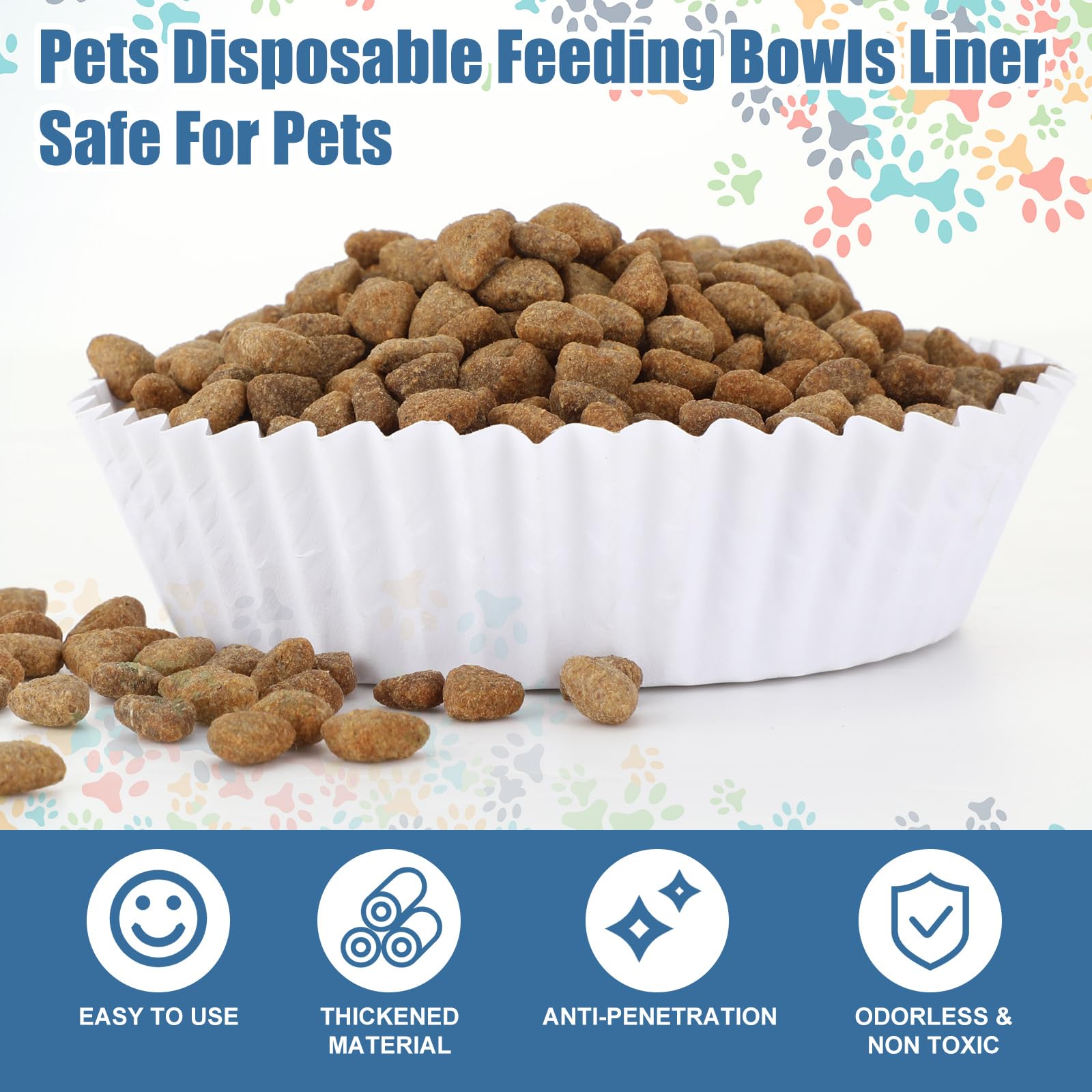 Bol pour chats et petits chiens, liner jetable Hushee, hygiène assurée.