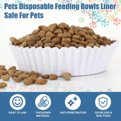 Bol pour chats et petits chiens, liner jetable Hushee, hygiène assurée.