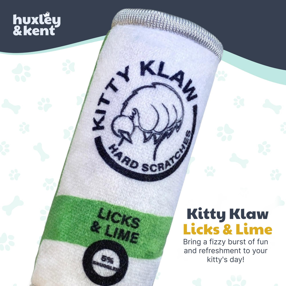 Huxley & Kent Crinkle Catnip Lime: texture crinkle pour attirer et stimuler le chat.