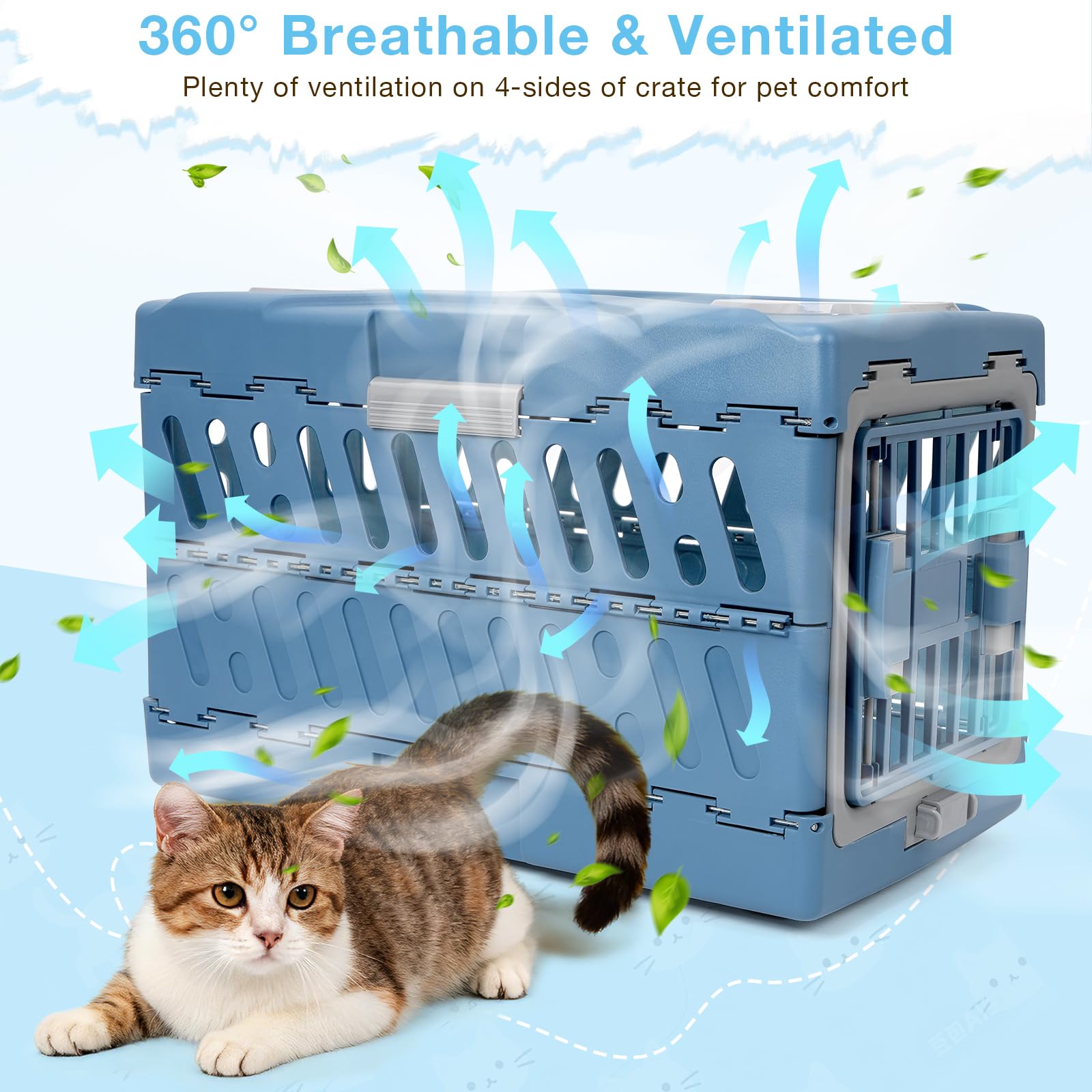 HWAEYEM valise-chat pliage sans outils simplifie le rangement
