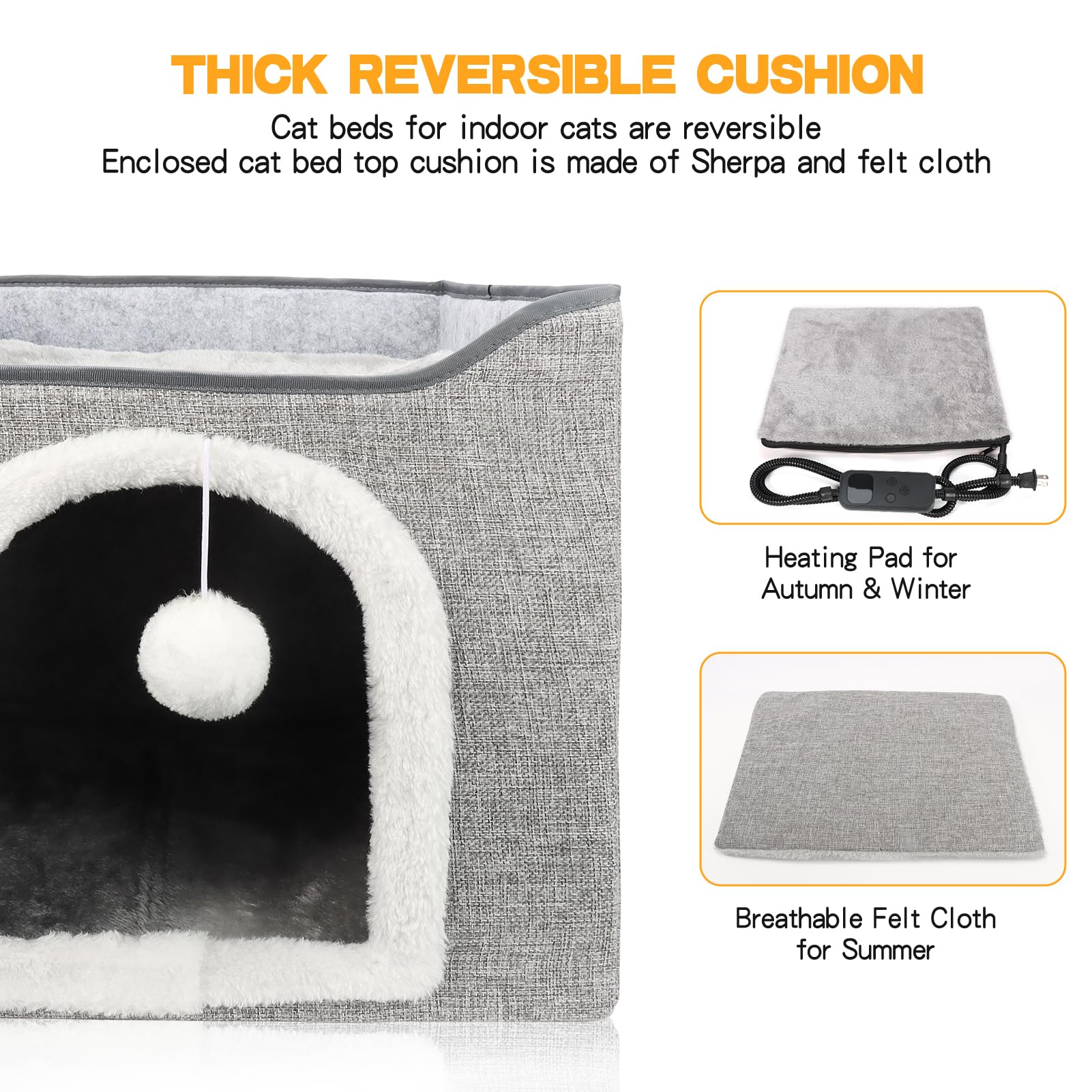 HXPLN nid-chat-petits-chiens: espace confortable pour chats et petits chiens.