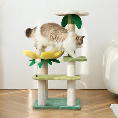 HYABI arbre-chat avocat 40 pouces – plateformes multiples pour repos et divertissement