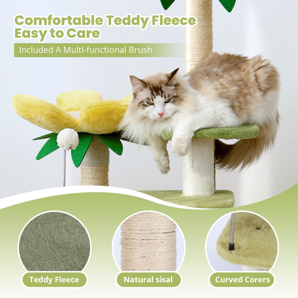 HYABI arbre-chat avocat 40 pouces – poteaux en jute naturelles pour griffes
