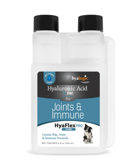 HylaGic HyaFlex Pro Pure, bouteille-doseur, administration facile et soutien articulaire.