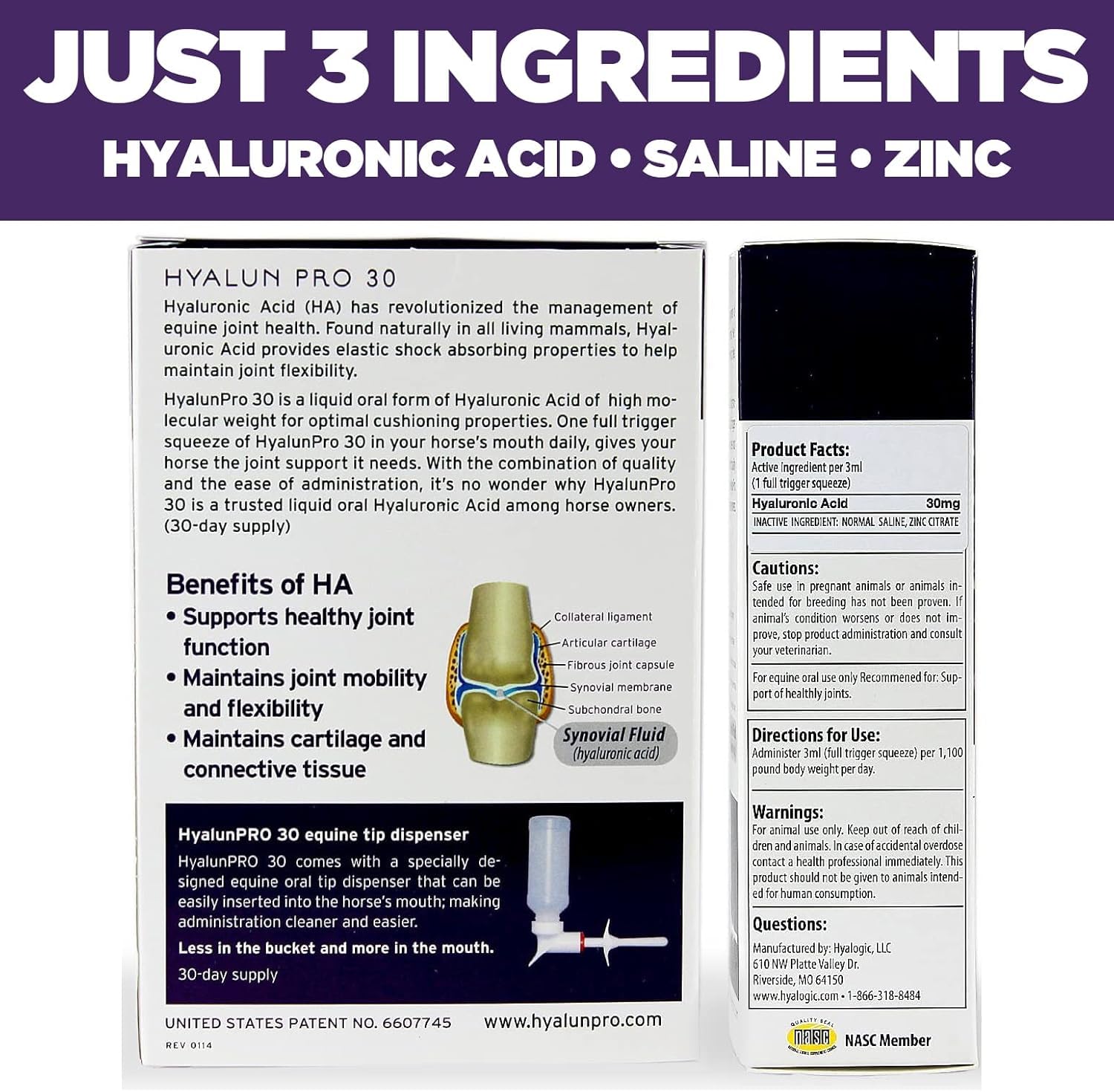 Hyalogic Hyalun Pro: 90 doses faciles sans gaspillage.