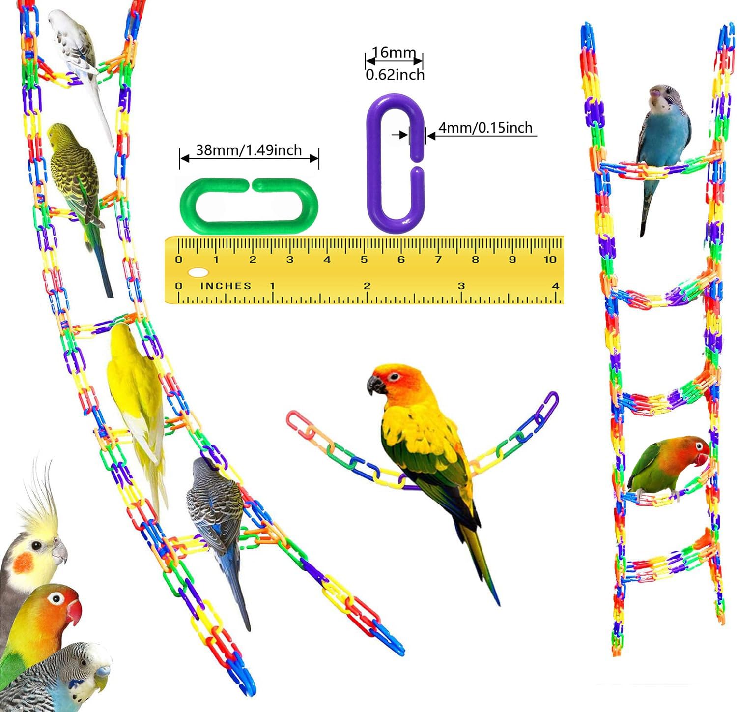 Hyamass jouets en chaînes interactifs, jeu stimulant pour animaux.