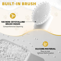 Brosse en silicone Hyefiomo durable pour nettoyage en douceur