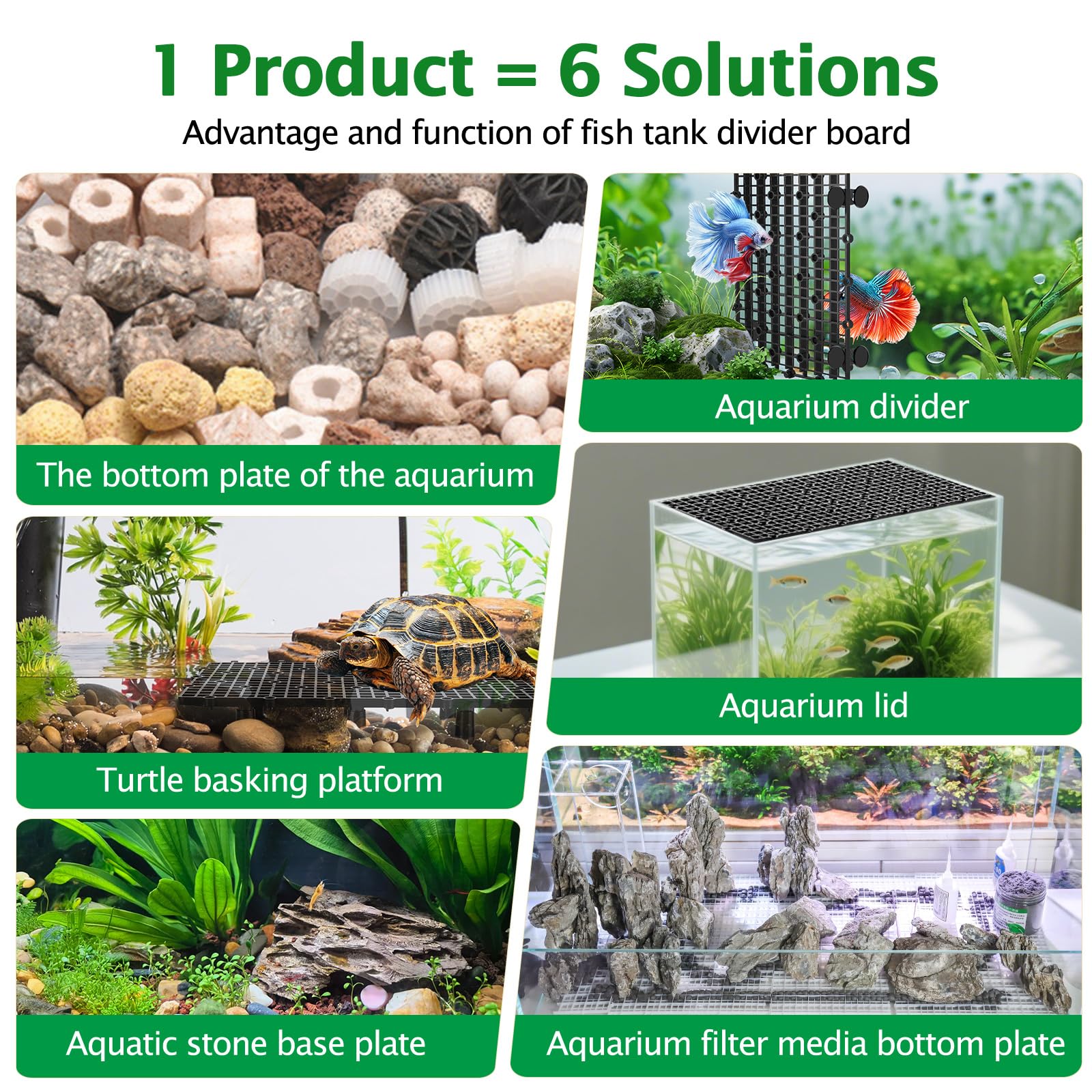 Diviseur bac Hygger CO2, usages multiples filtrations et séparations
