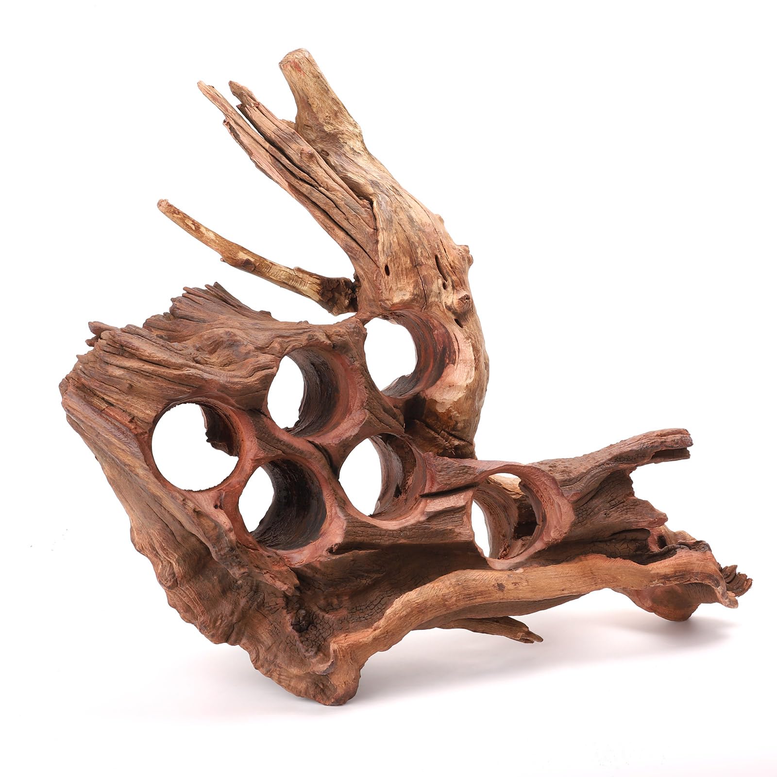 Hygger CO2 Driftwood utilisé dans aquarium et terrarium pour un paysage réaliste.