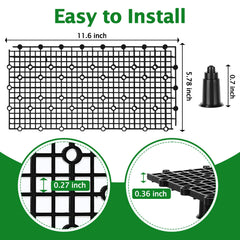 Grille nid dabeilles plastique noir Hygger CO2, support robuste
