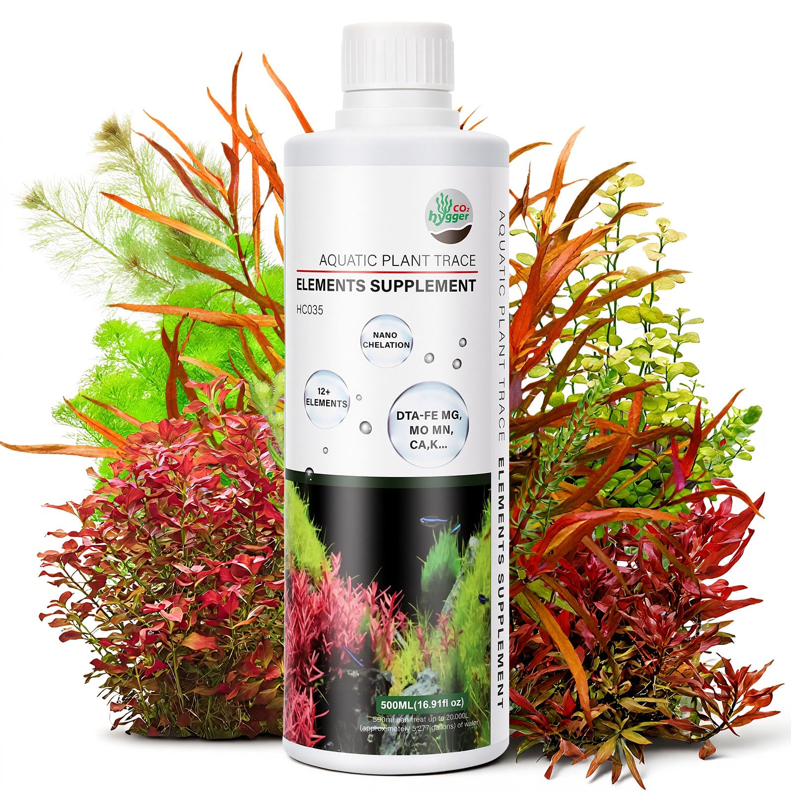 Hygger CO2 HC035 - bouteille-dose pour dosage précis et régulier.