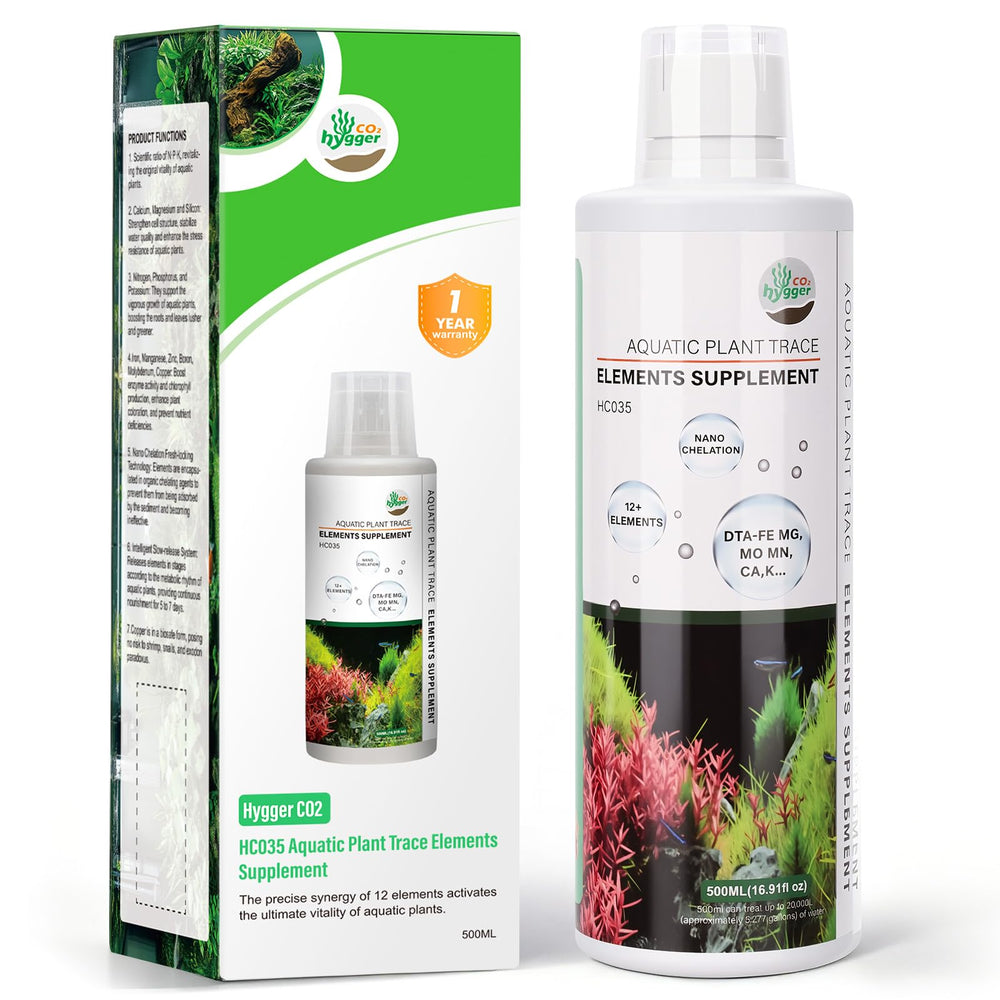 Hygger CO2 HC035 - nutriments-trace (12 éléments) pour un développement sain.
