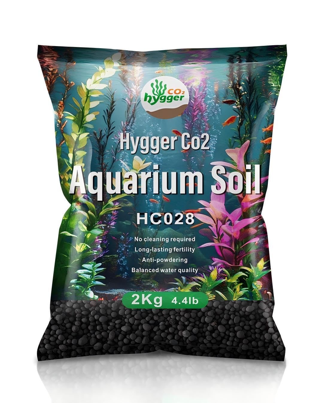 Emballage Hygger CO2 Terreau: prêt à l'emploi pour aquariums plantés.