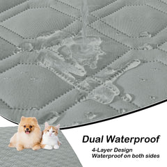 Hyha couvre-chien imperméable, dos verso, double-face pour changer de style.