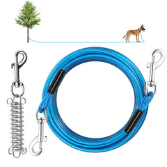 Hyhjh câble-attache-chien 20 pieds pour extérieur, liberté maîtrisée et sécurité.