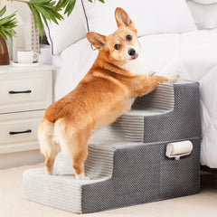 HYLEORY Escaliers chien-lit 18 pouces pour un accès sûr au lit.