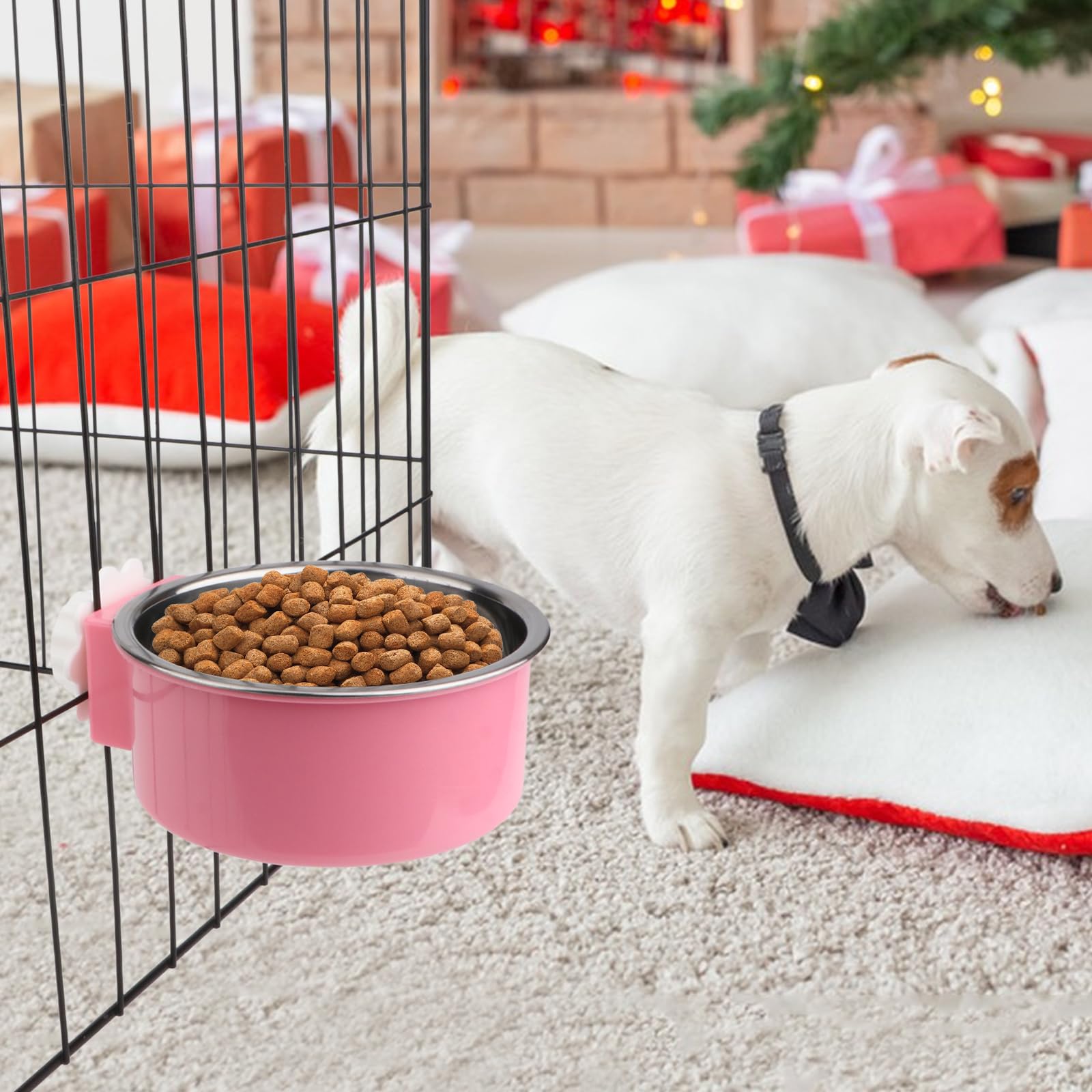 Deux pièces roses incluses, pratique pour cages et déplacements.