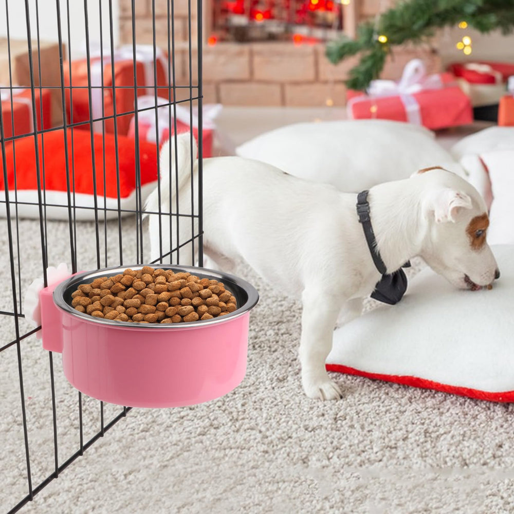 Deux pièces roses incluses, pratique pour cages et déplacements.