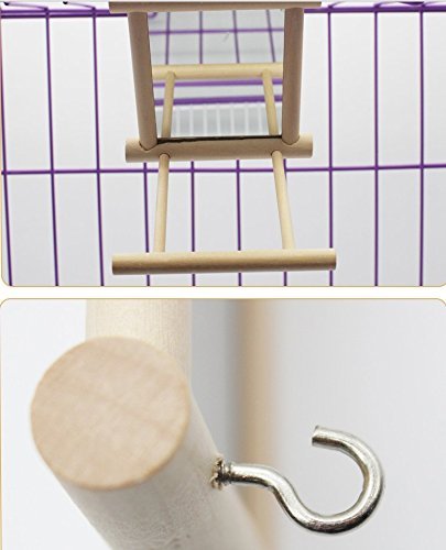 Accessoire ludique et sûr, parfait pour enrichir l'habitat des oiseaux domestiques.