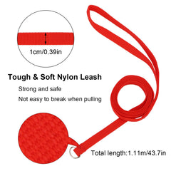Laisse en nylon doux et robuste de Hypeety, idéale pour les promenades.