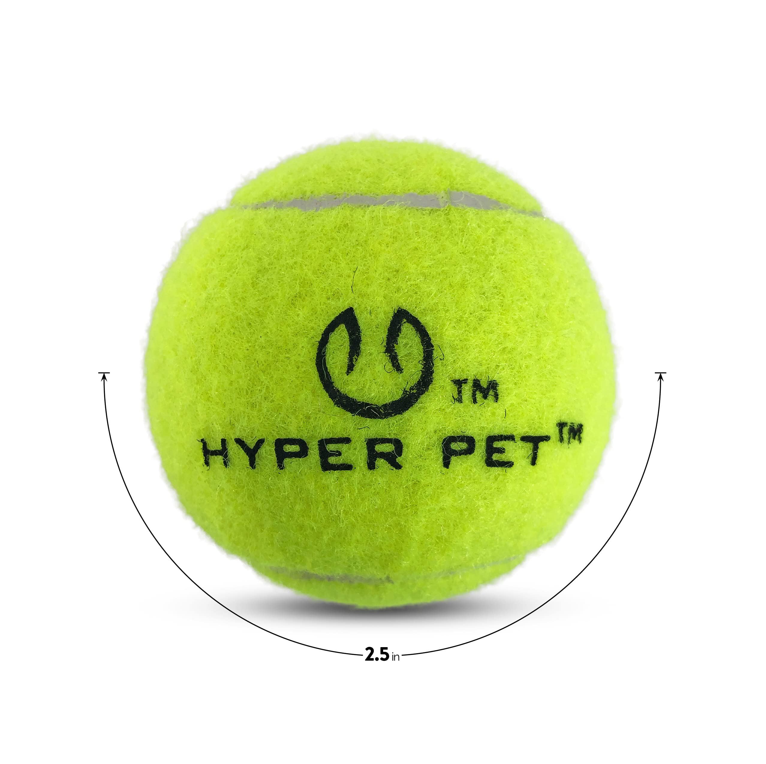 Hyper Pet balles-tennis avec feutre non toxique, douceur pour les dents.