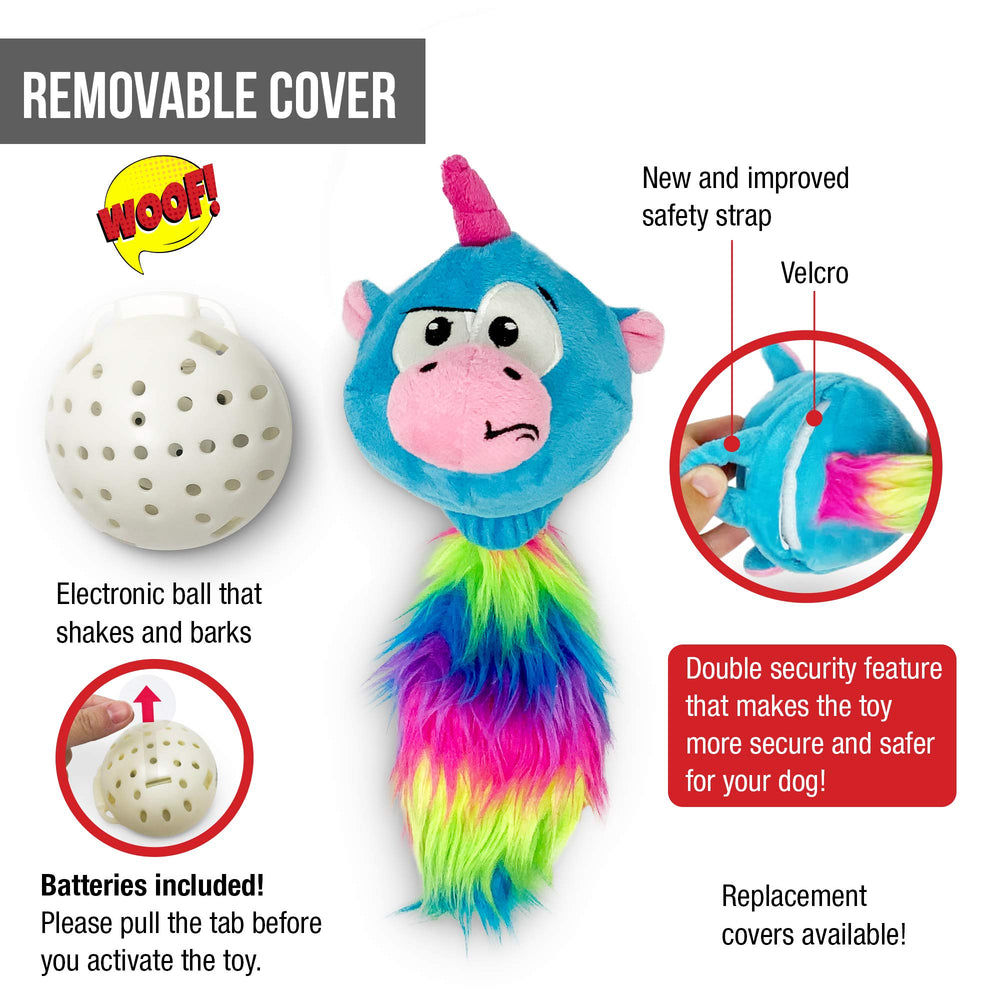 Hyper Pet Doggie Pal Unicorn, accès facile à la batterie et ouverture du compartiment.