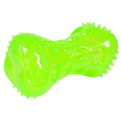 Hyper Pet Dura-Squeaks jouet à mâcher vert, douceur et durabilité.