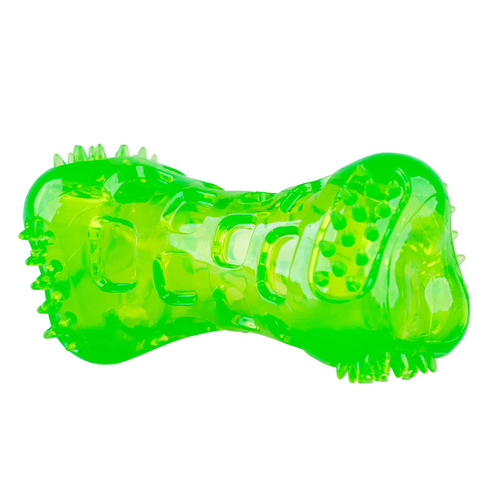 Hyper Pet Dura-Squeaks os vert rebondissant, idéal pour lancer et rapporter.