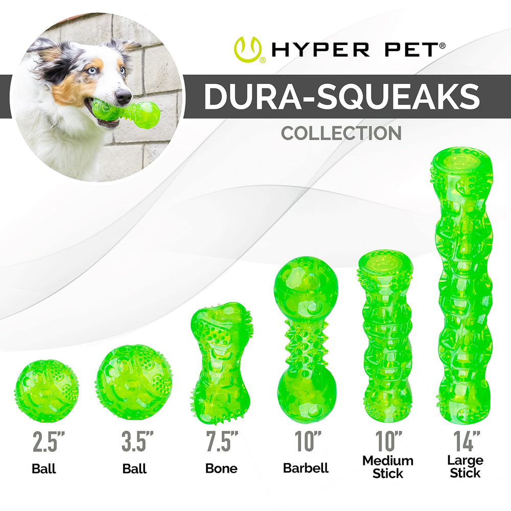 Hyper Pet DuraSqueak: parfaite pour chiens moyens et chiots.