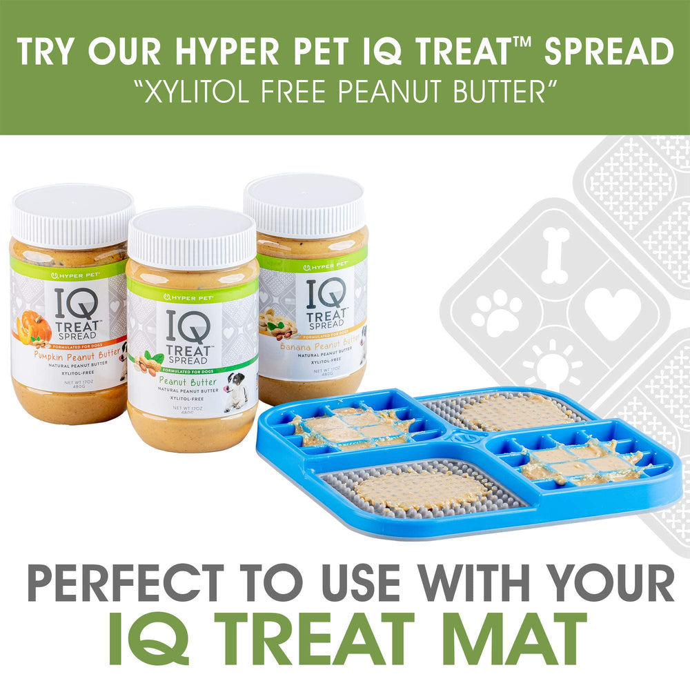 Hyper Pet IQ Treat Lick Mat avec friandises adaptées, potentiel moment de détente.
