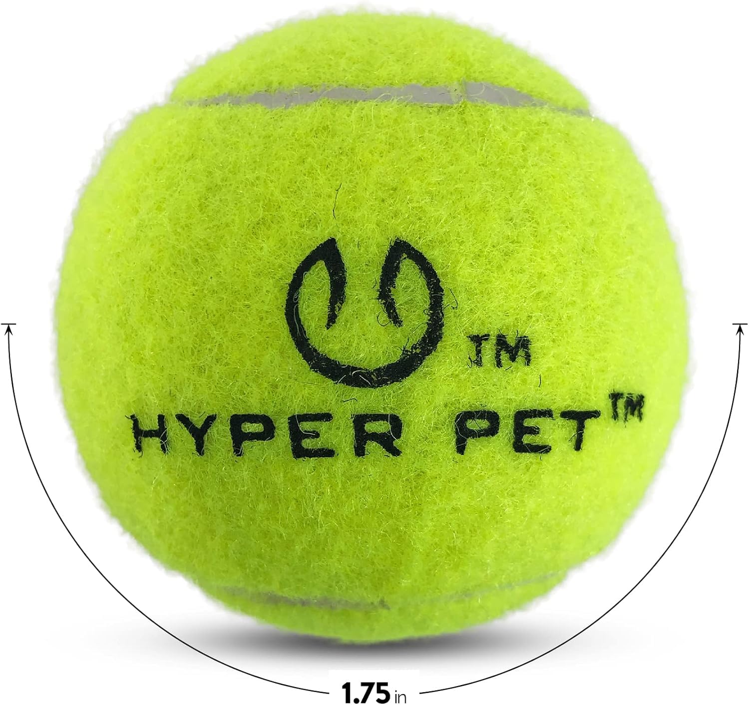 Hyper Pet MINI Balles de Tennis orange, haute visibilité lors des jeux en extérieur.