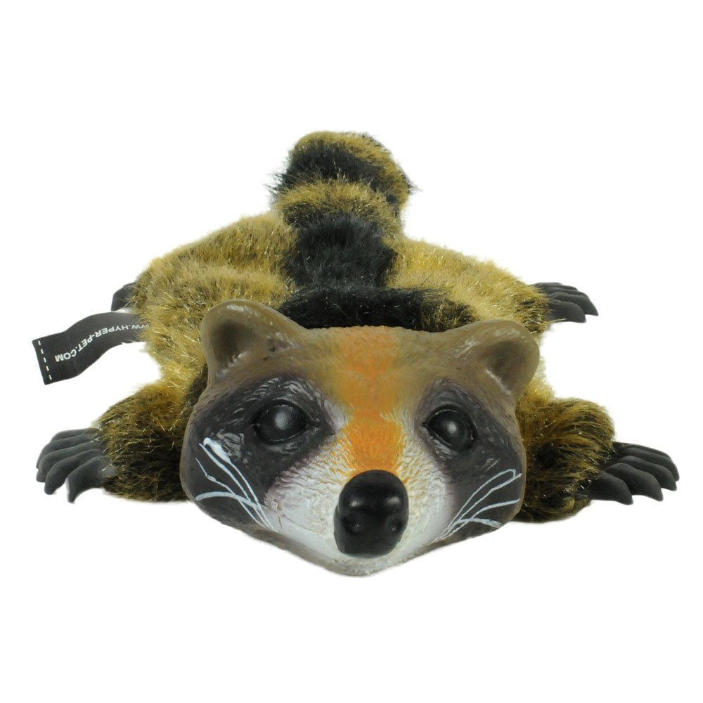 Hyper Pet Real Skinz Raccoon, peluche et latex, offre une sensation variée en mordillage.