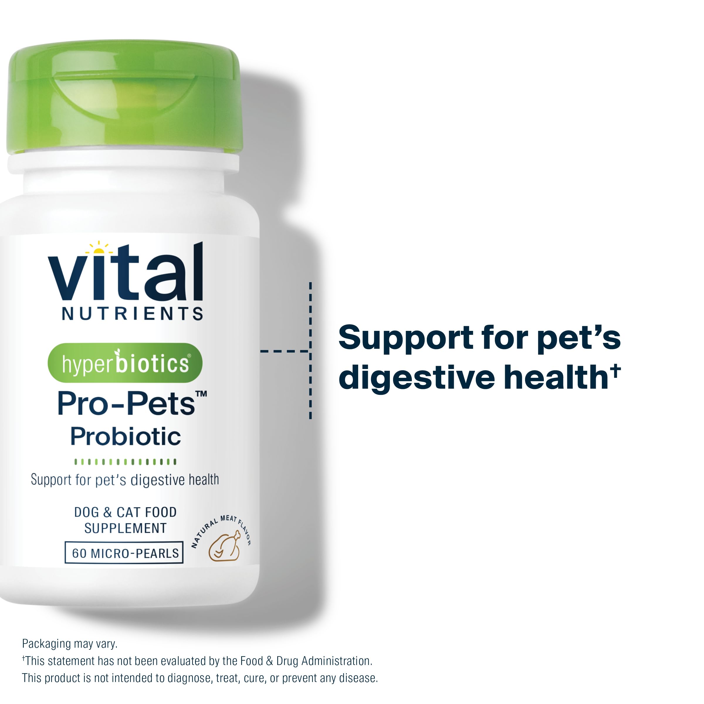 Hyperbiotics Vital Nutrients Pro Pets – Lactobacillus et Bifidobacterium pour le soutien digestif et immunitaire