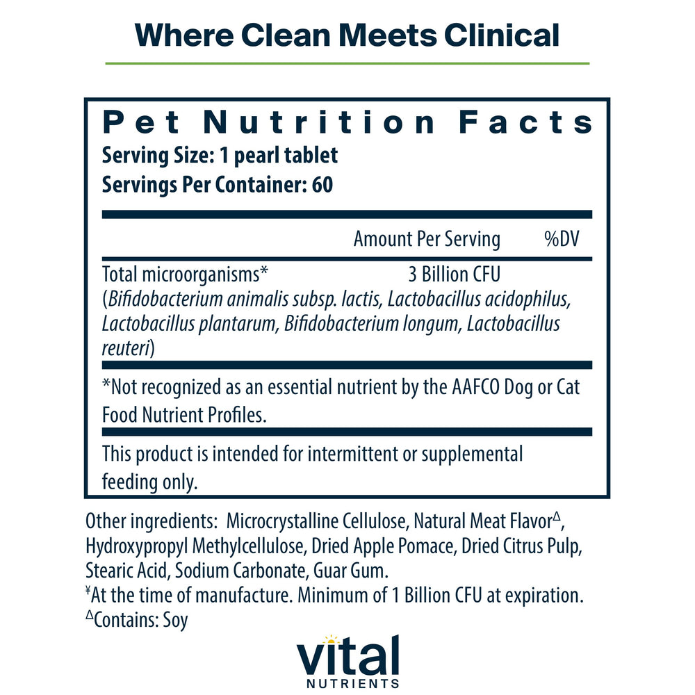 Hyperbiotics Vital Nutrients Pro Pets – technologie de libération progressive pour une meilleure survie intestinale