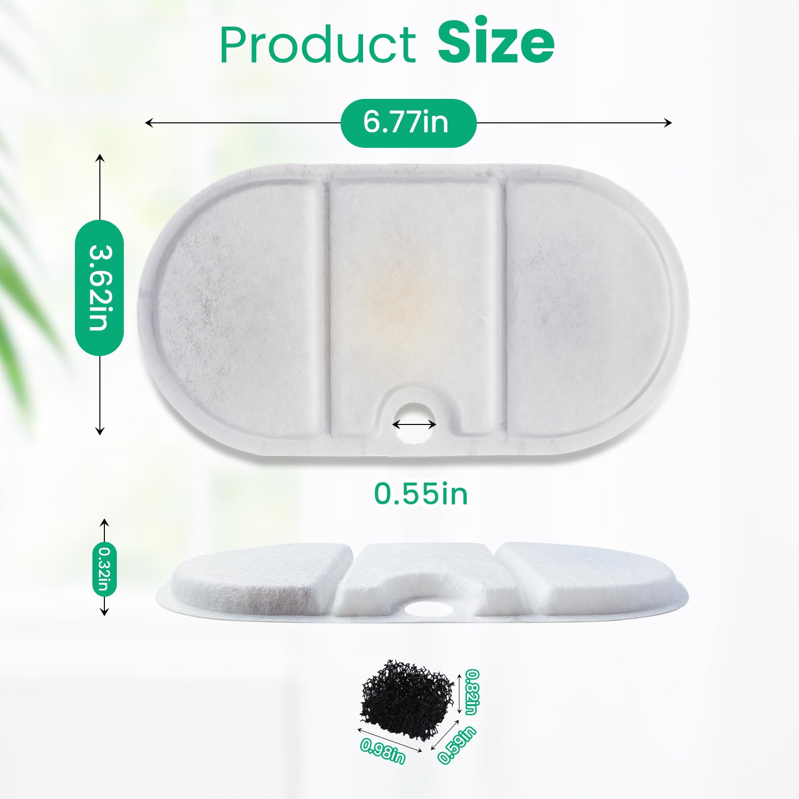 HYXUVUV eponges-filtre-fontaine-chat: entretien rapide et hygiène améliorée.