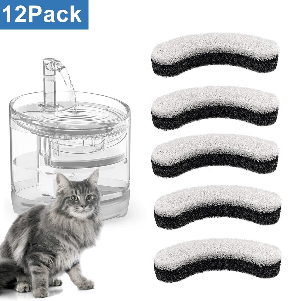 HZPOWEN filtre fontaine chat WF050 adapté à plusieurs chats pour eau propre