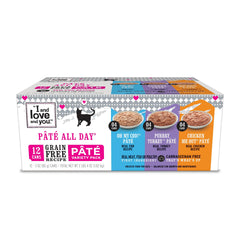 I AND LOVE AND YOU – chat, boîtes pâté lisse, texture gourmande et hydratation naturelle.