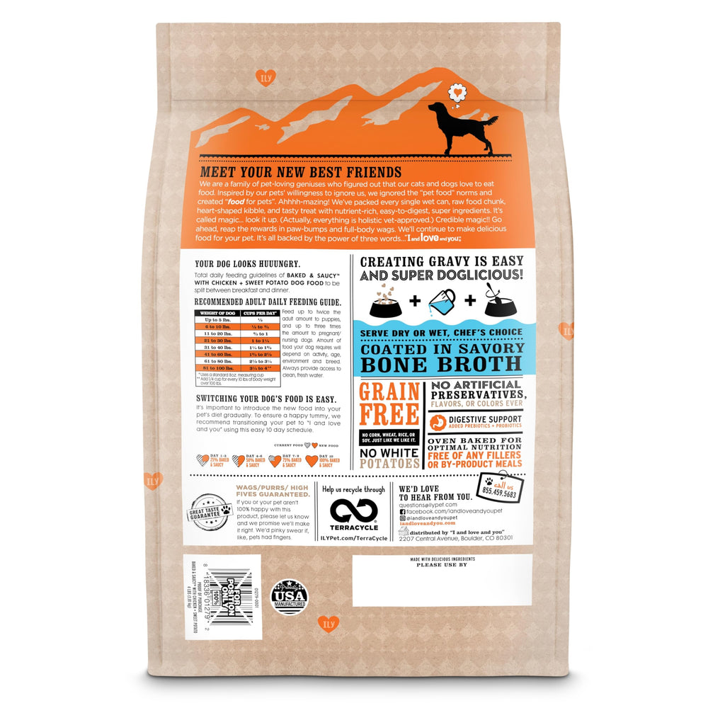I AND LOVE AND YOU ingrédients poulet USA, protéine naturelle pour énergie canine
