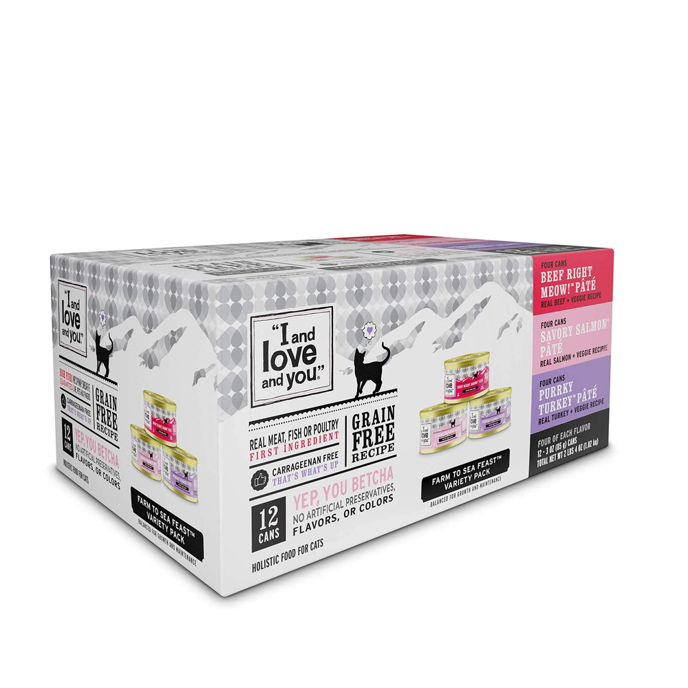 I AND LOVE AND YOU Naked Essentials boeuf pâté 85 g, texture lisse et appétissante.