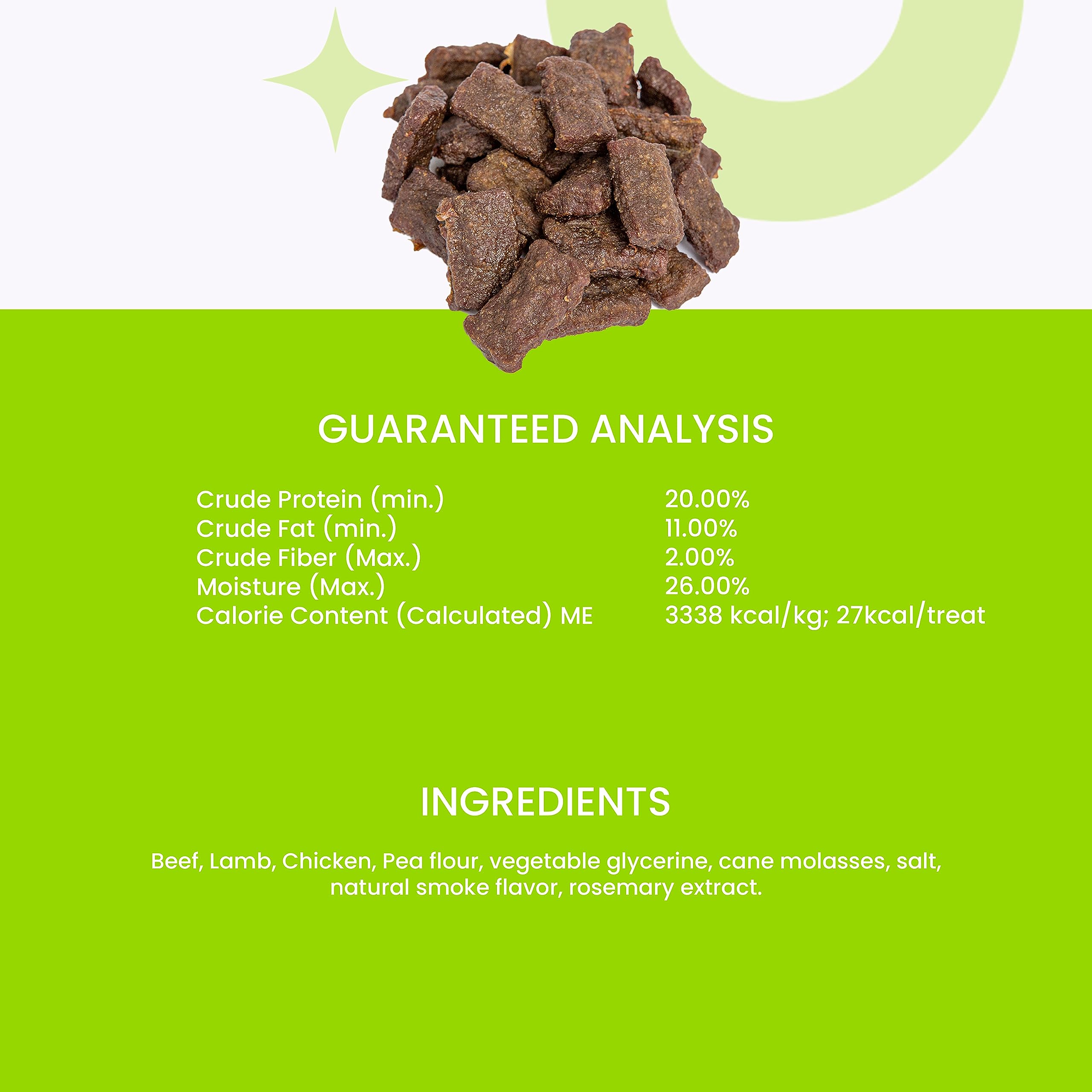 Nice Jerky Bites sans céréales, option naturelle sans agents de remplissage