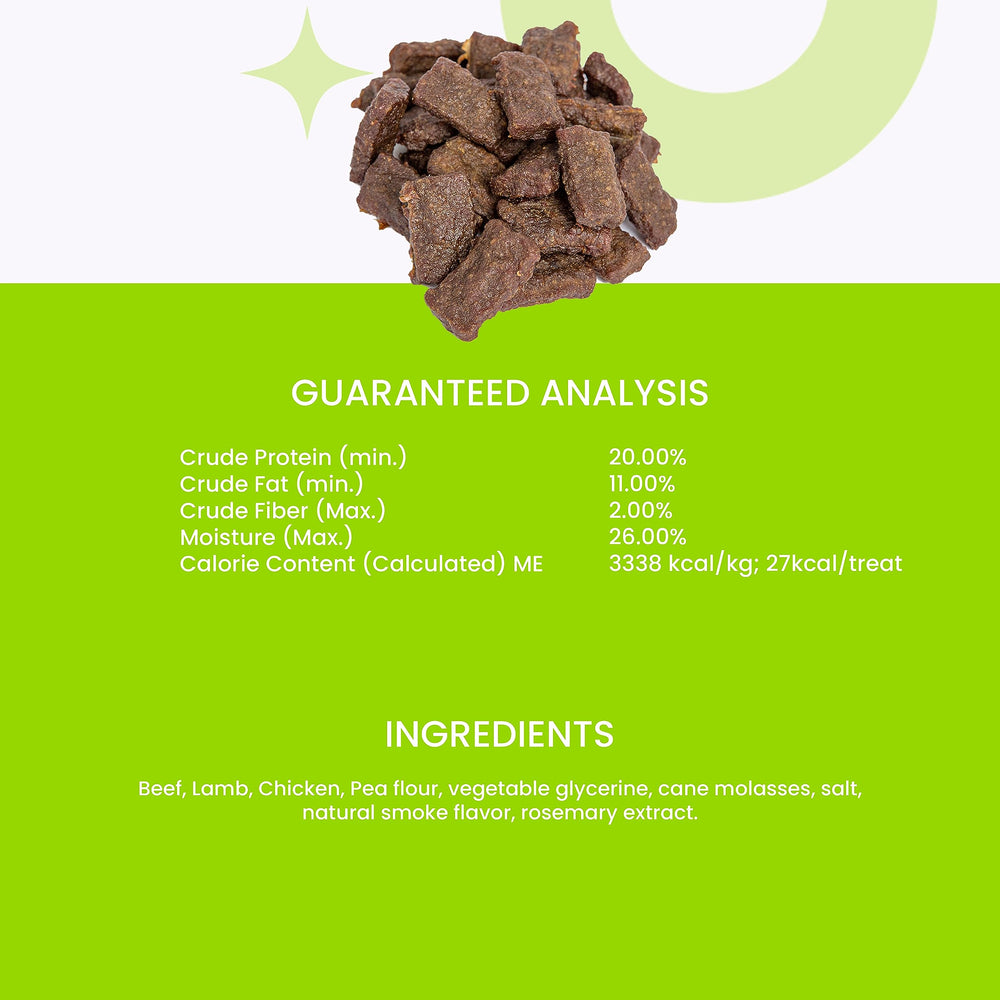 Nice Jerky Bites sans céréales, option naturelle sans agents de remplissage