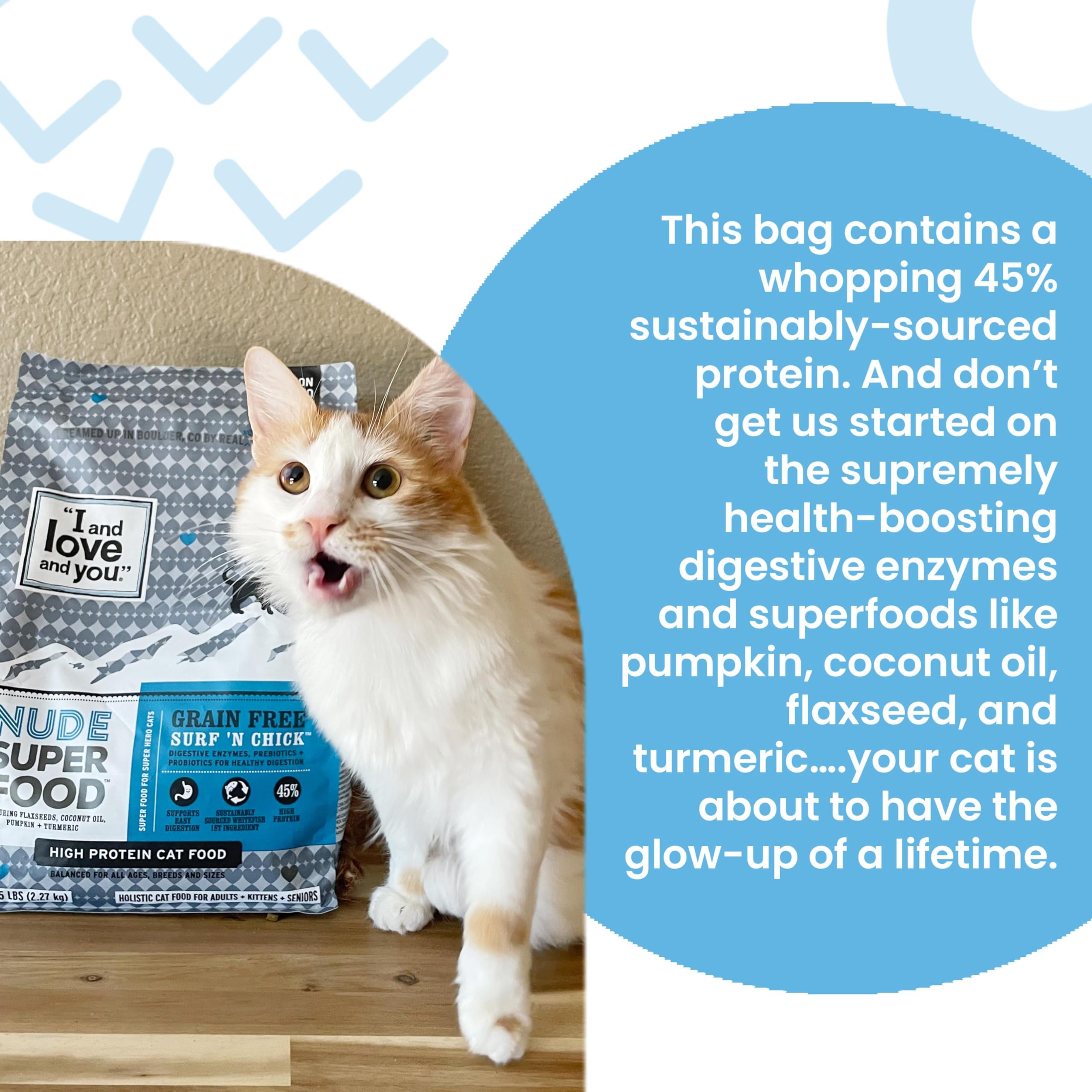 I and love and you Nude Dry Cat Food croquettes adaptées à l’alimentation quotidienne