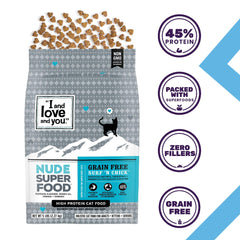 I and love and you Nude Dry Cat Food superaliments graines lin curcuma citrouille huile coco