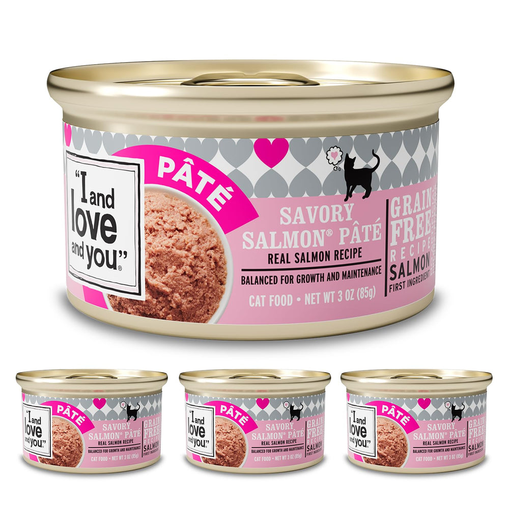 I AND LOVE AND YOU Pâté saumon savoureux, texture lisse pour repas humide.