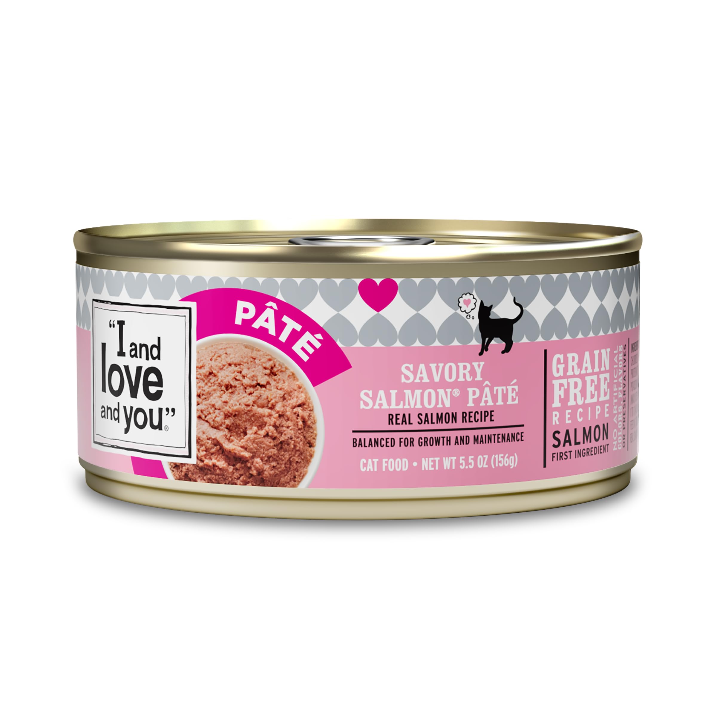 I AND LOVE AND YOU Saumon Pâté texture satinée, dégustation luxueuse pour votre chat