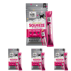 I AND LOVE AND YOU Treat Meow purée de thon, sachet ouverte, favorise l'hydratation et la satisfaction.